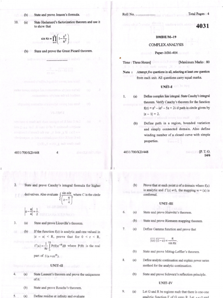 Fontrul& Rotl: Prove Faclorization ...................... Total 4 | PDF