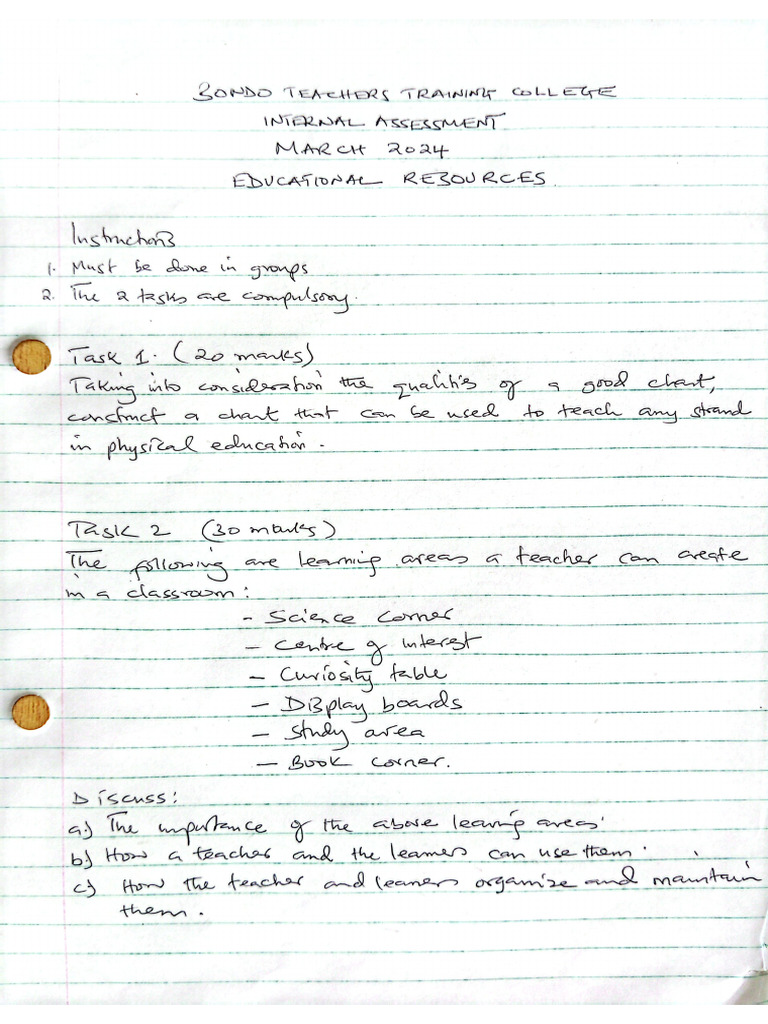 Educational Resources Assessment Pdf