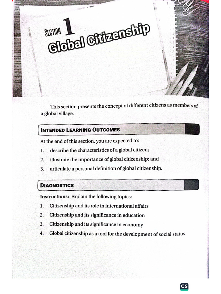 Module 7.1 Global Citizenship | PDF