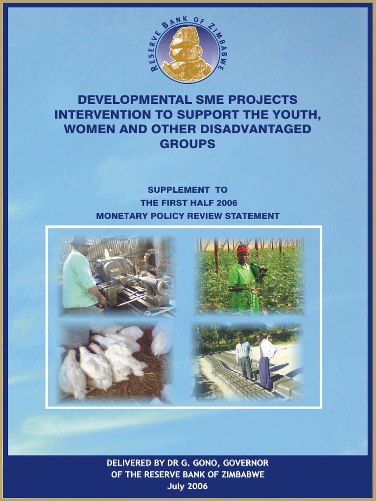 developmentalSMEProjects in Zimbabwe | PDF | Small And Medium Sized ...