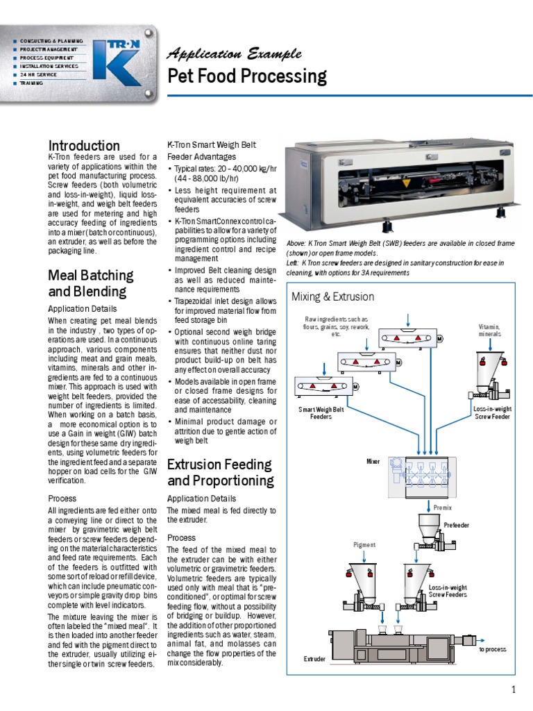 P&id For Petfood PDF Extrusion Animal Feed