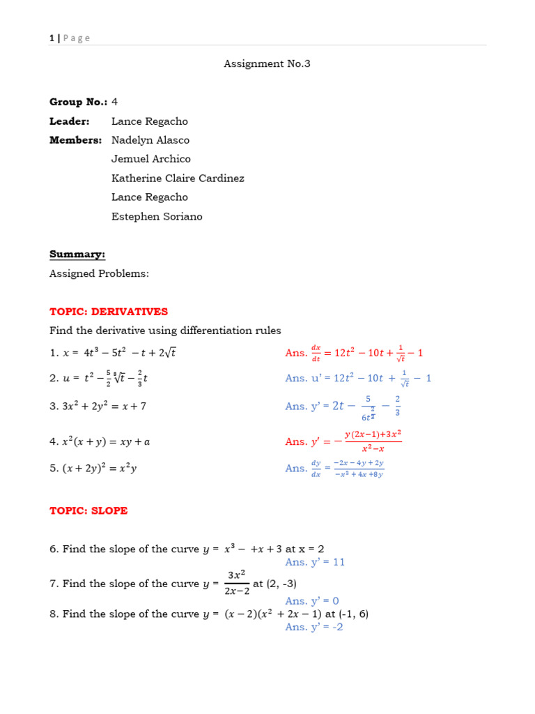 Assignment No.3 Group 4 | PDF
