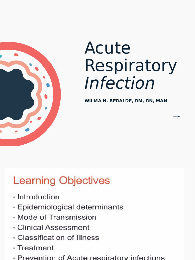 Acute Respiratory Infection | PDF