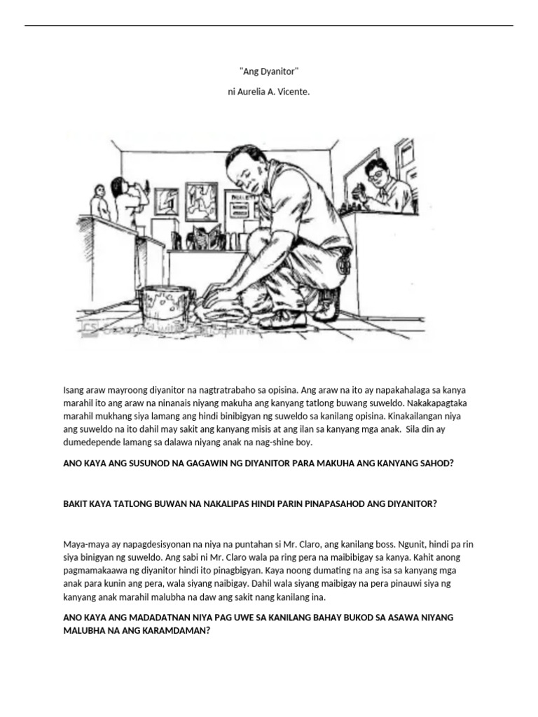 Ang Diyanitor | PDF