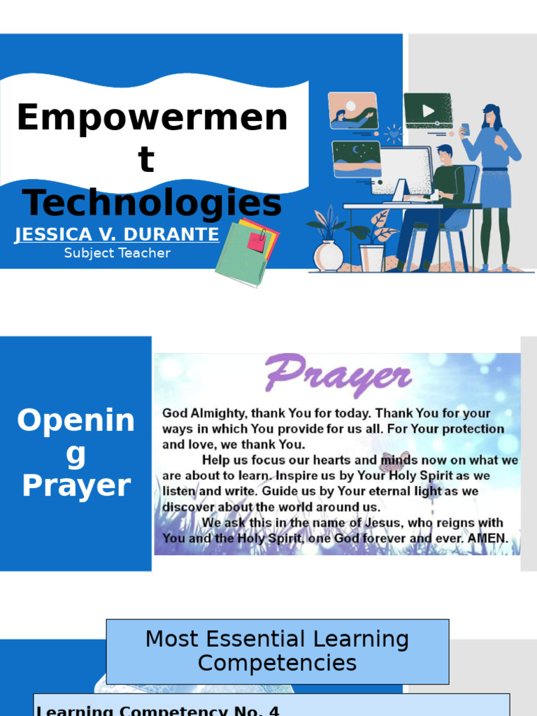 Lesson 4 Productivity Tools Jessica Pdf