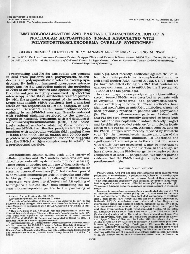 1986 - Immunolocalization and Partial Characterization of A Nucleolar ...