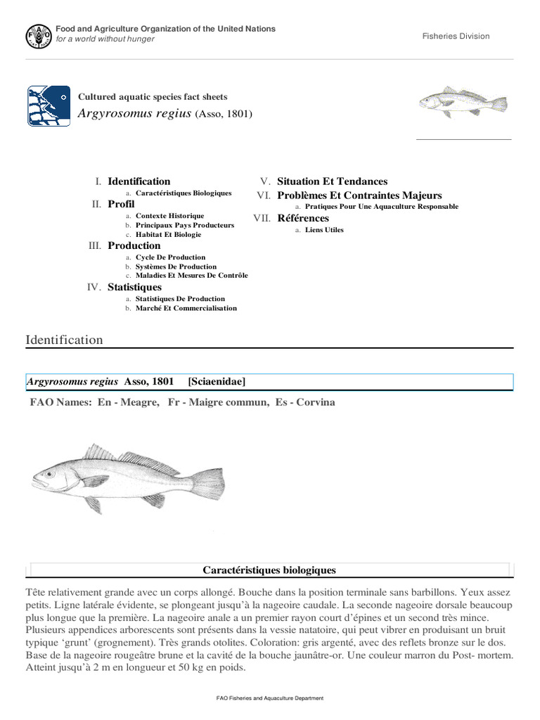 FAO Fisheries & Aquaculture - Cultured Aquatic Species Fact Sheets ...