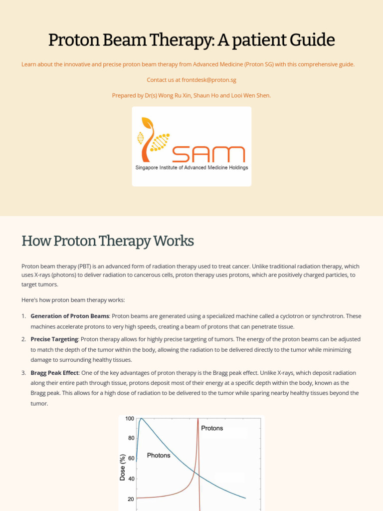 Proton Beam Therapy A Patient Guide 2 | PDF