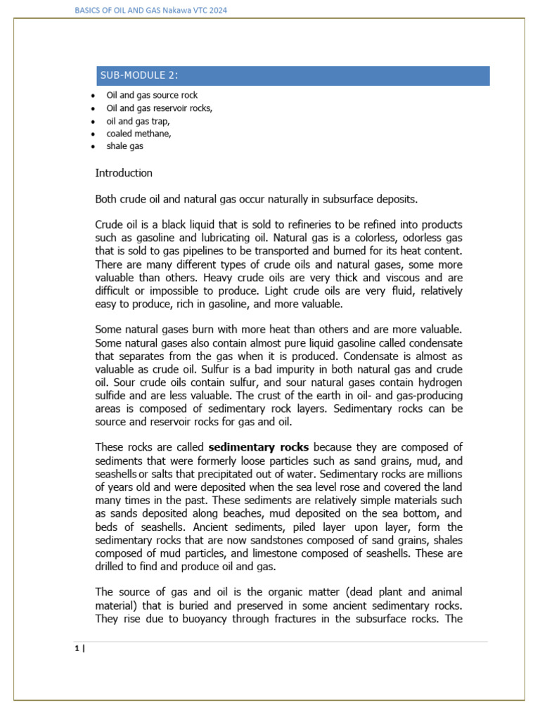 Fundamentals of Oil and Gas Exploration | PDF | Petroleum Reservoir ...