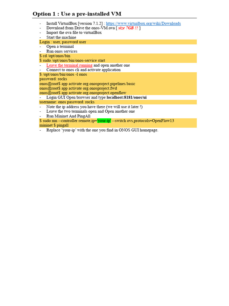ONOS Installation with Mininet Setup | PDF | Sudo | Business