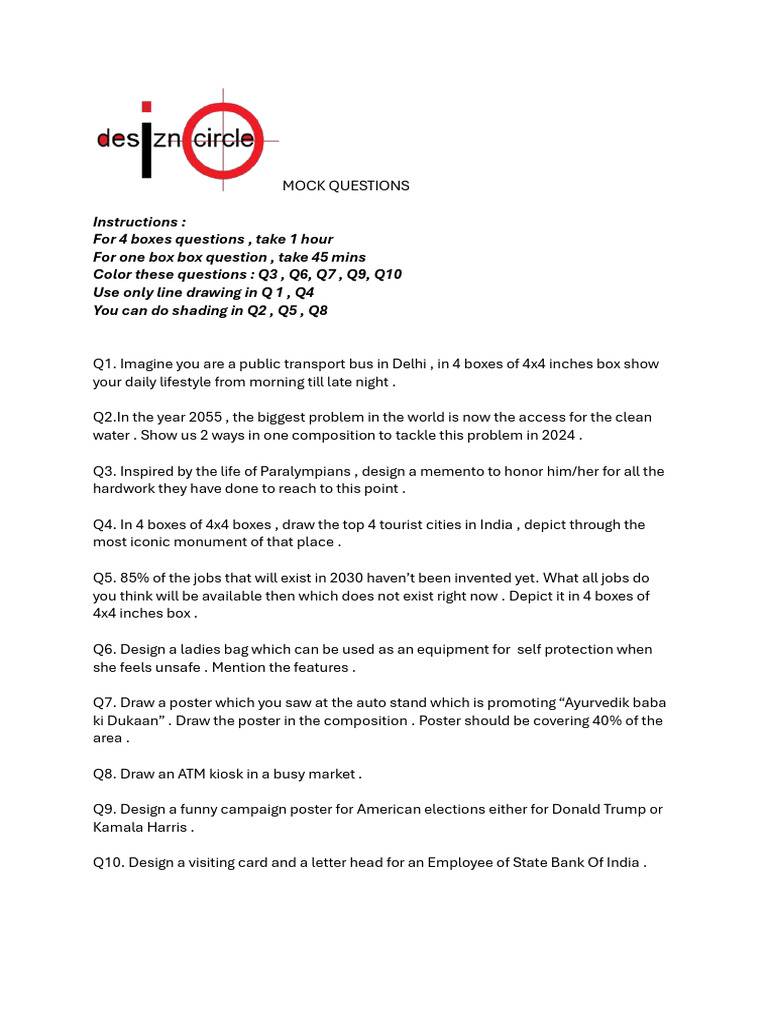 Mock Questions | PDF
