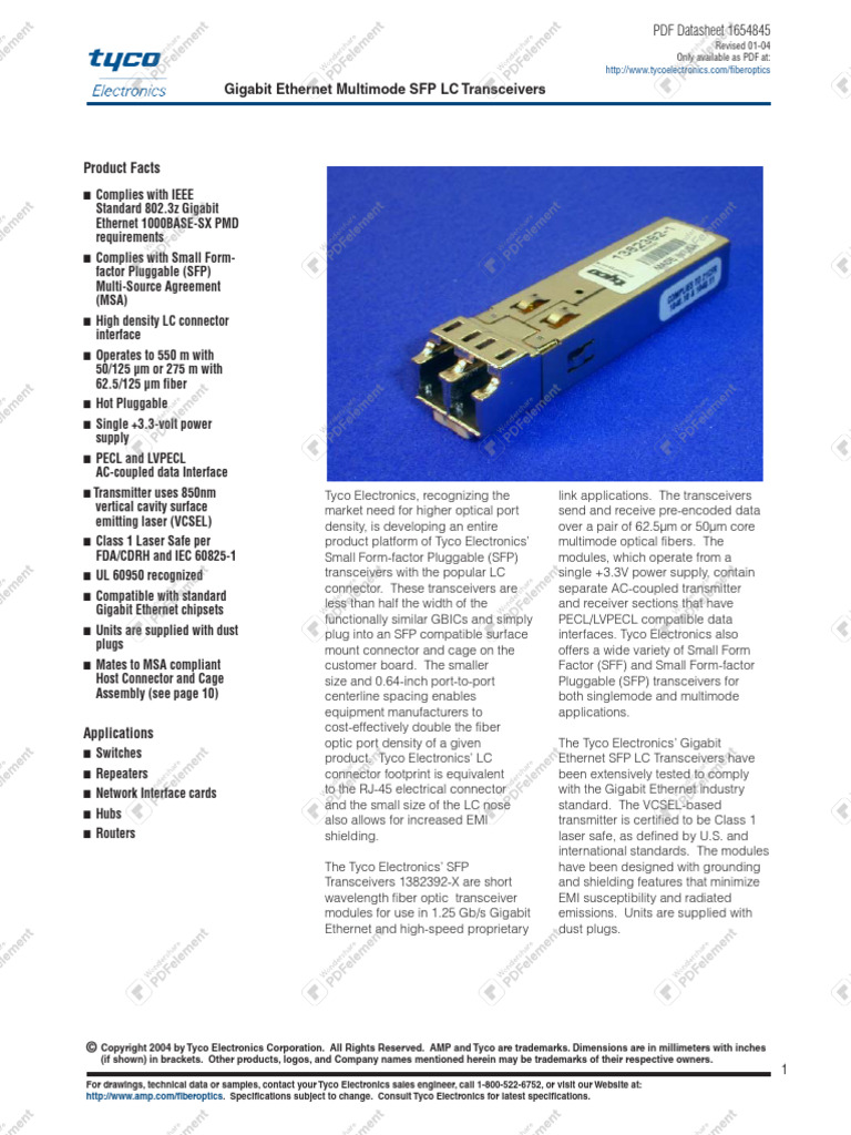 SFP Module 2 | PDF