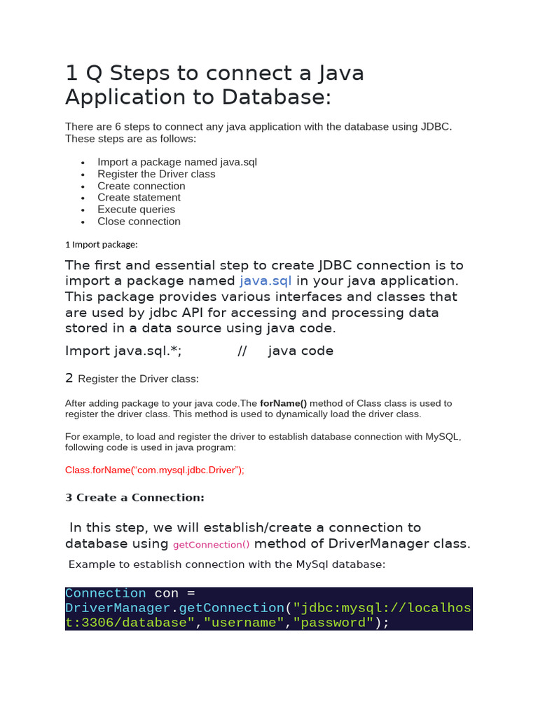 JDBC | PDF