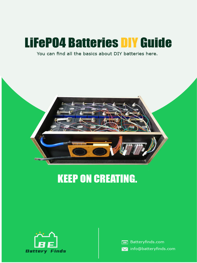 LiFePO4 Battery DIY Guide by Battery Finds | PDF