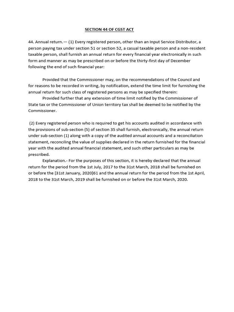 'Section 44 | PDF | Business | Law