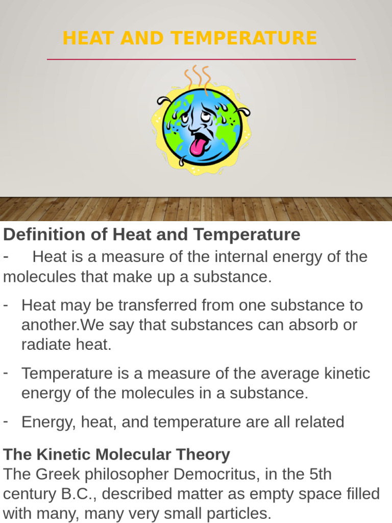 Heat and temperature pdf