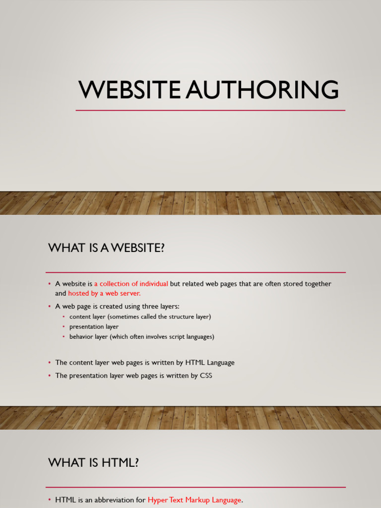 Web Authoring | PDF