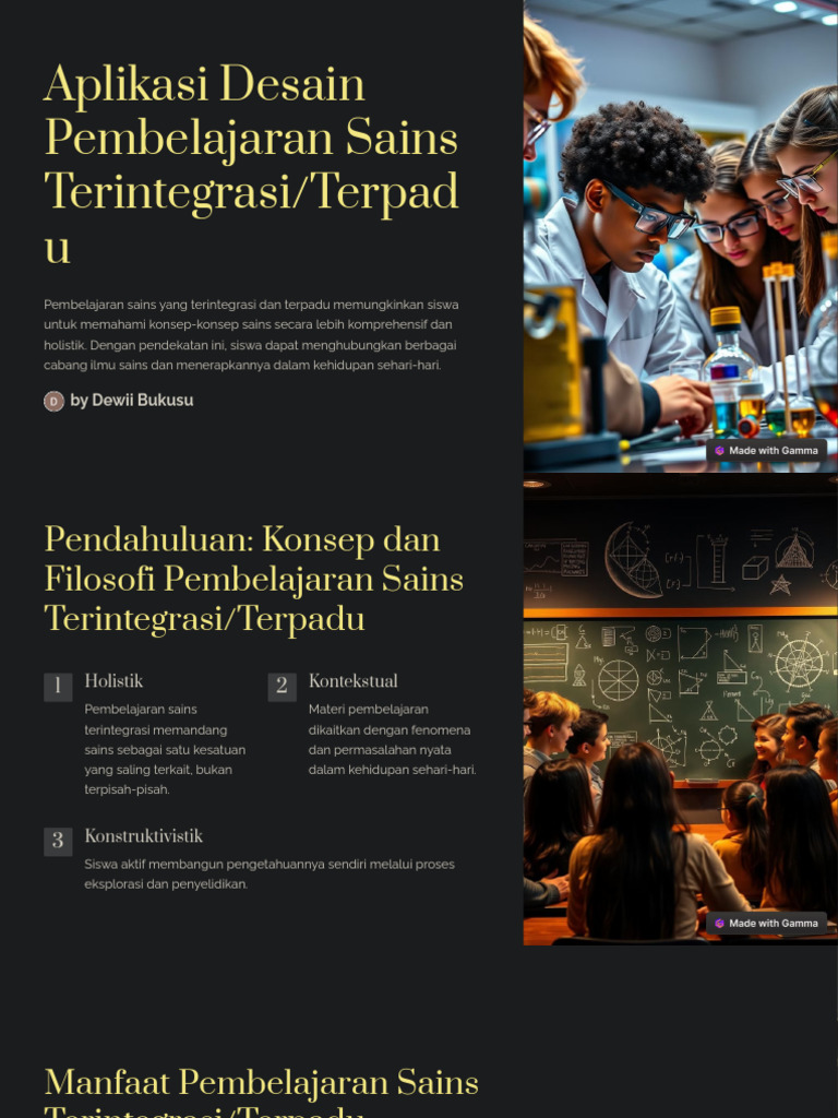 Aplikasi Desain Pembelajaran Sains Terintegrasiterpadu Pdf 