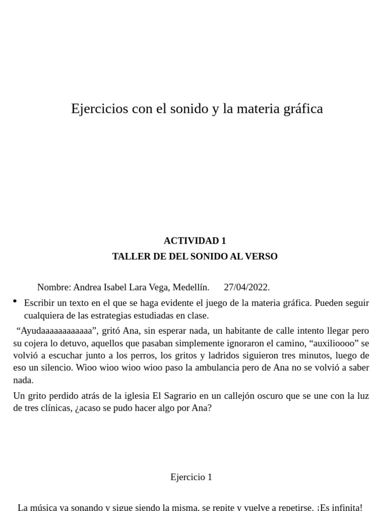 Ejercicios 1 y 2 | PDF