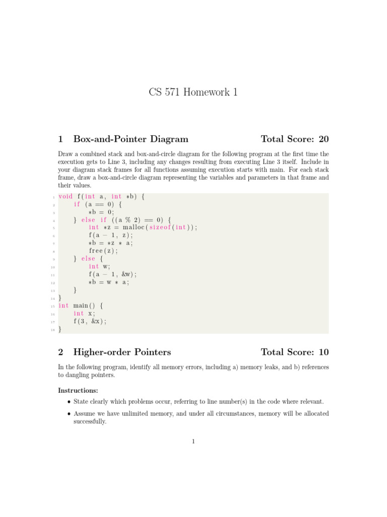 HW 1 | PDF