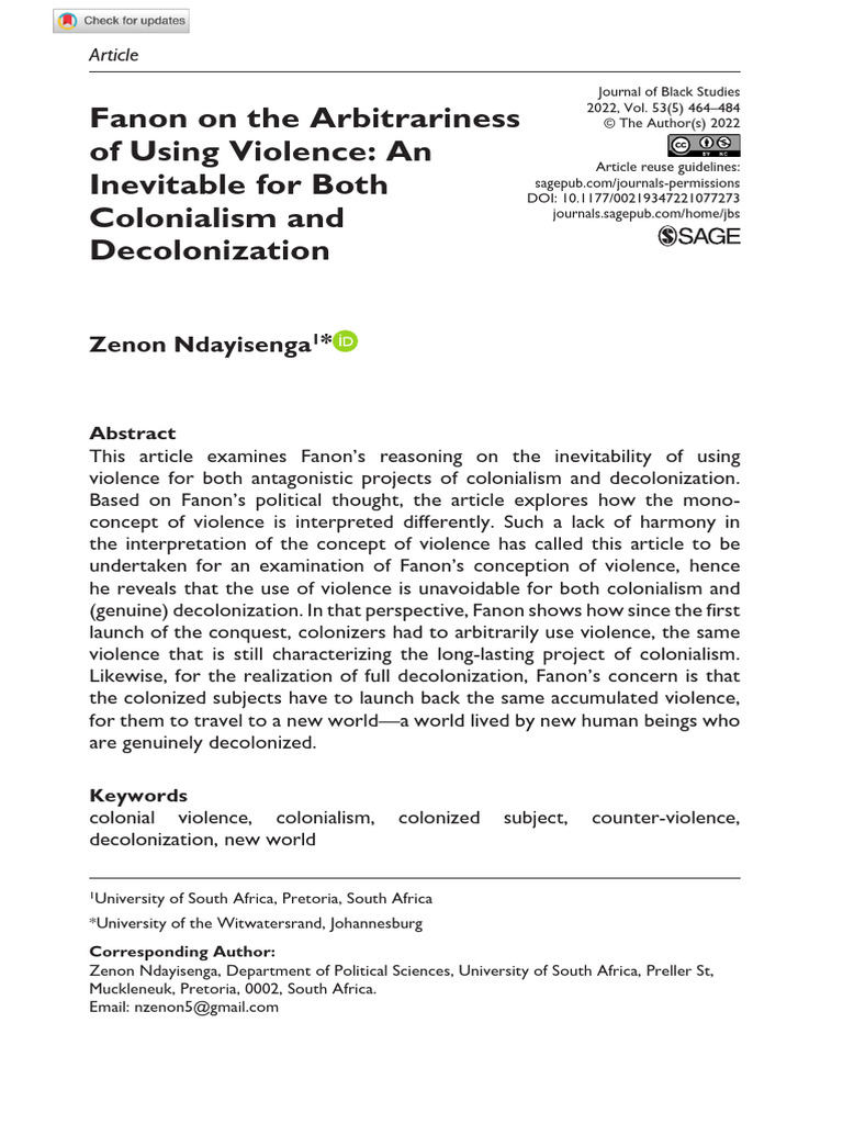 Arbitrariness On Using Violence | PDF