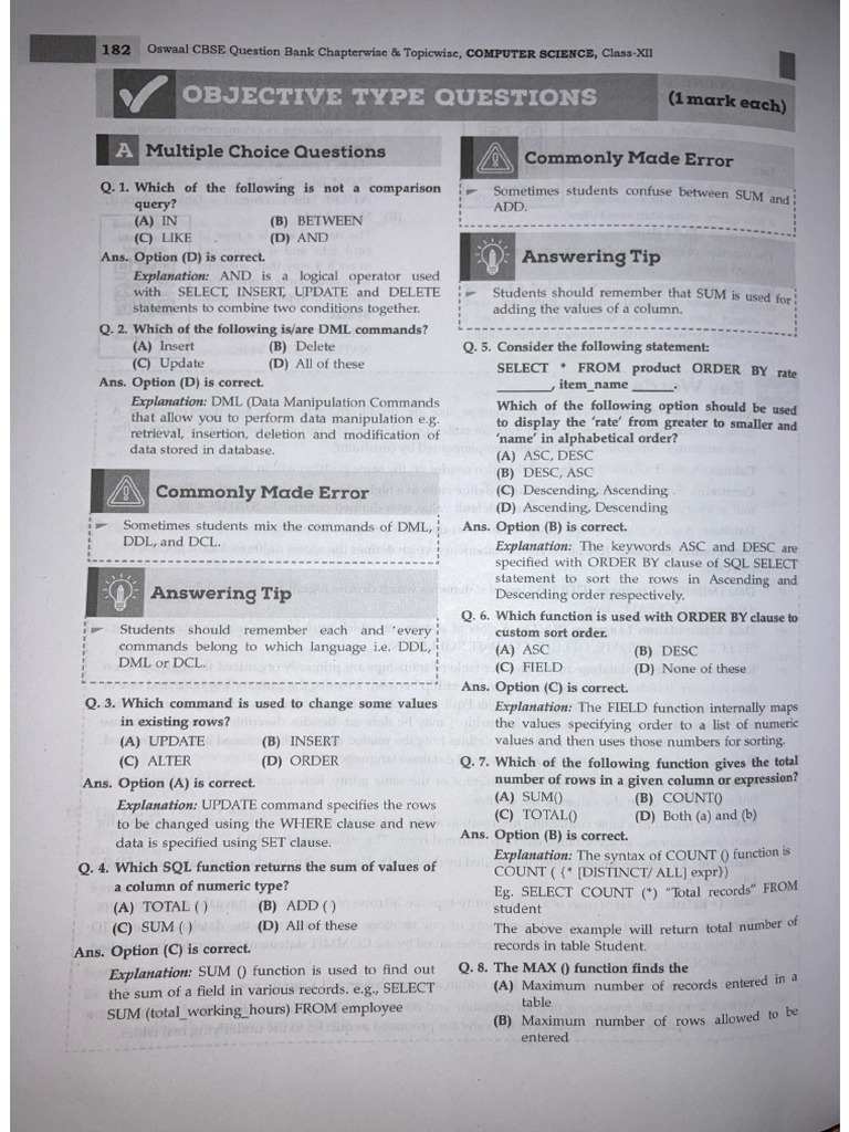 SQL Practice Worksheet | PDF