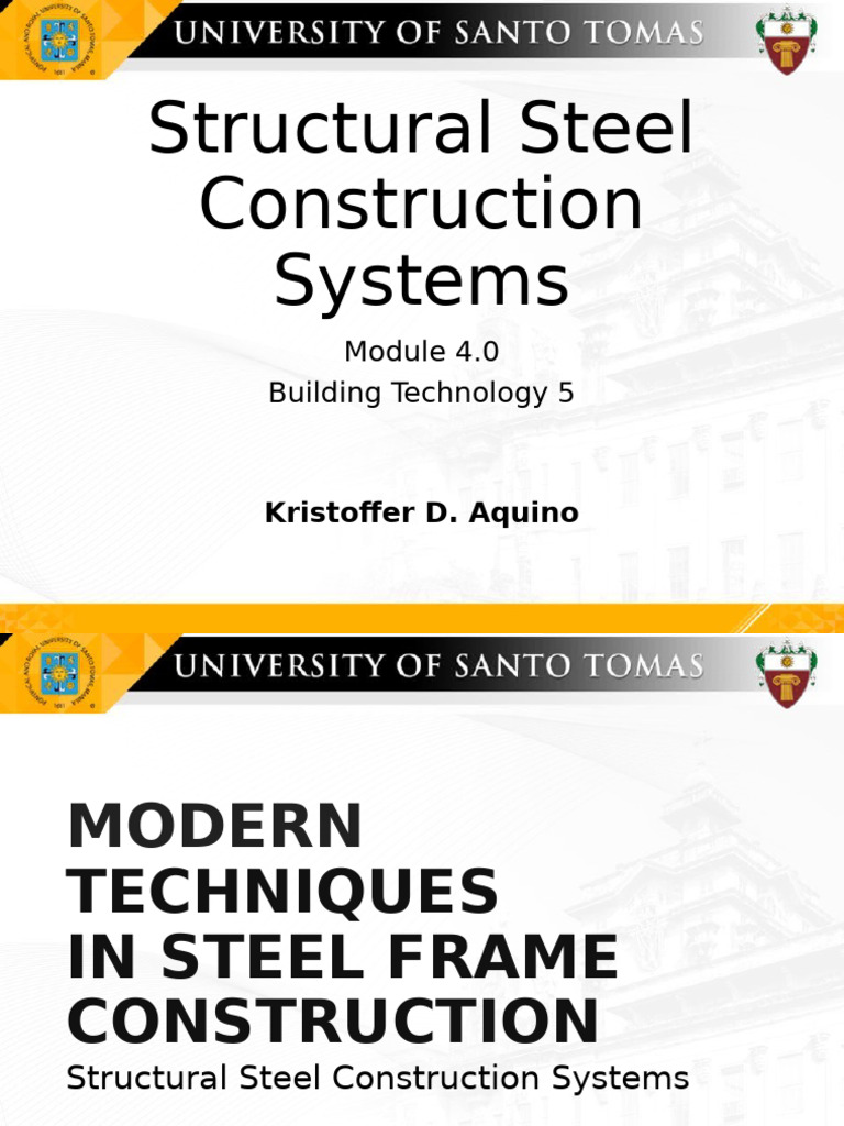 Module 4 Structural Steel Construction Systems | PDF