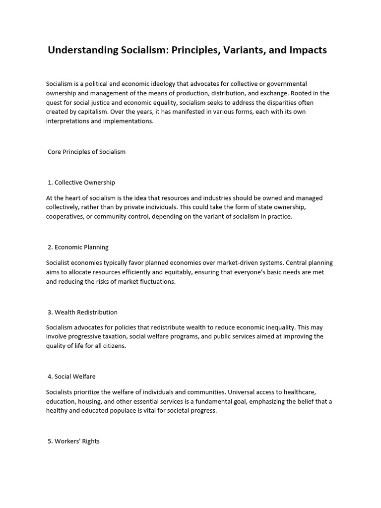 Understanding Socialism Pdf