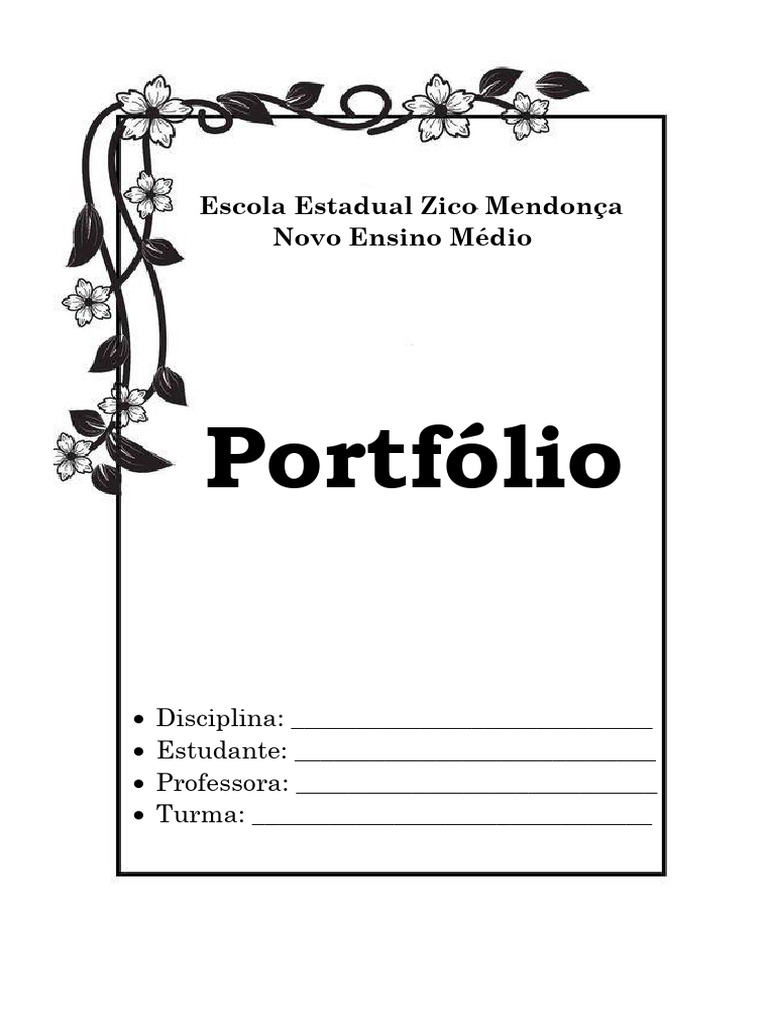 Escola Zico Mendonça Portfólio | PDF | Career & Growth
