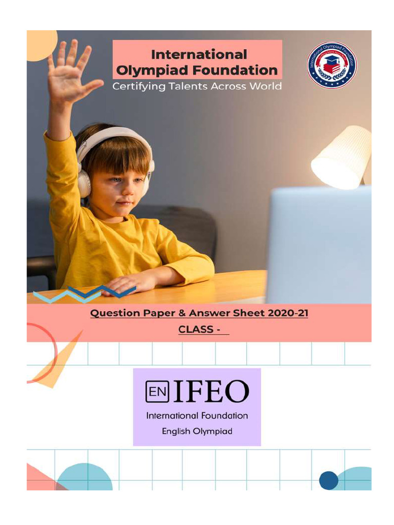 IFEO Class 2 2020 Question Paper | PDF