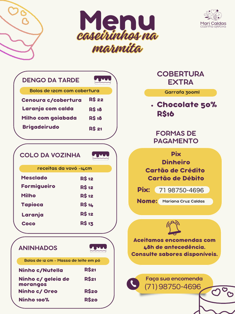 Menu - Mari Caldas - 20240831 - 001633 - 0000 | PDF