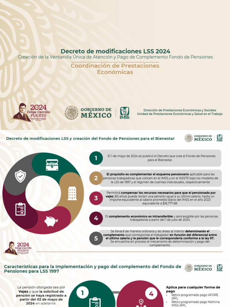 Decreto para Complemento de Fondo de Pensiones Del Bienestar 1mayo2024 ...