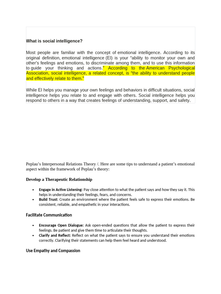 Social Intelligence | PDF