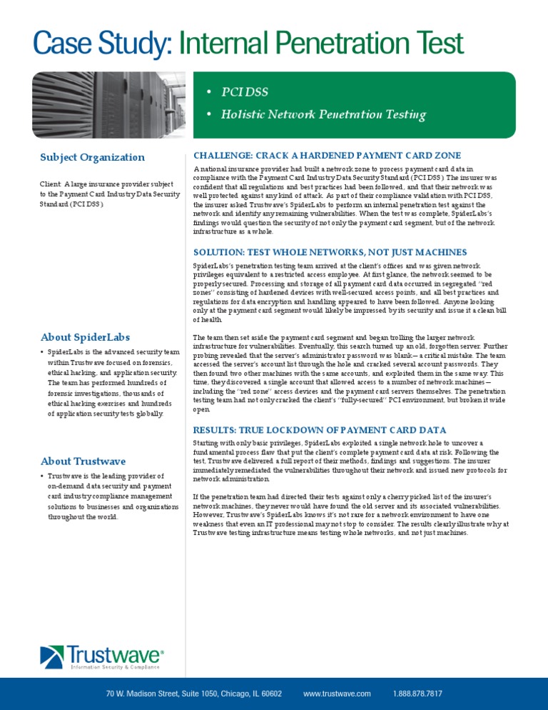 Holistic Network Penetration Testing Case Study | PDF | Payment Card ...