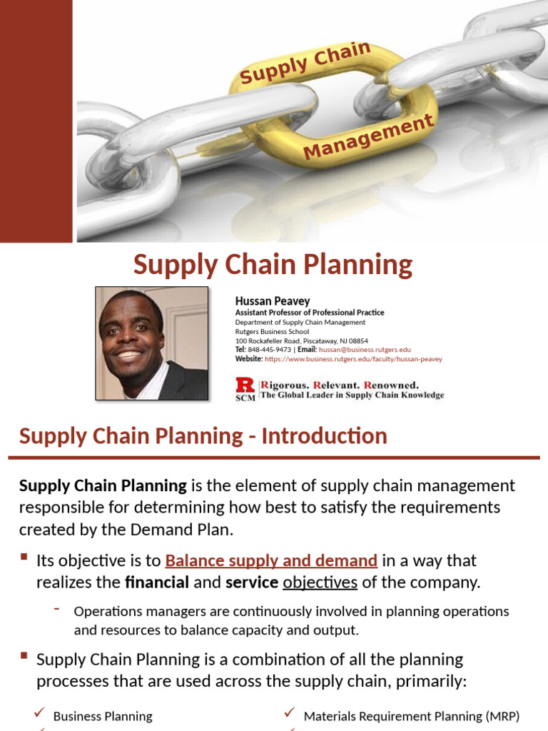 Chapter 03 - Supply Chain Planning (Peavey) v8 | PDF