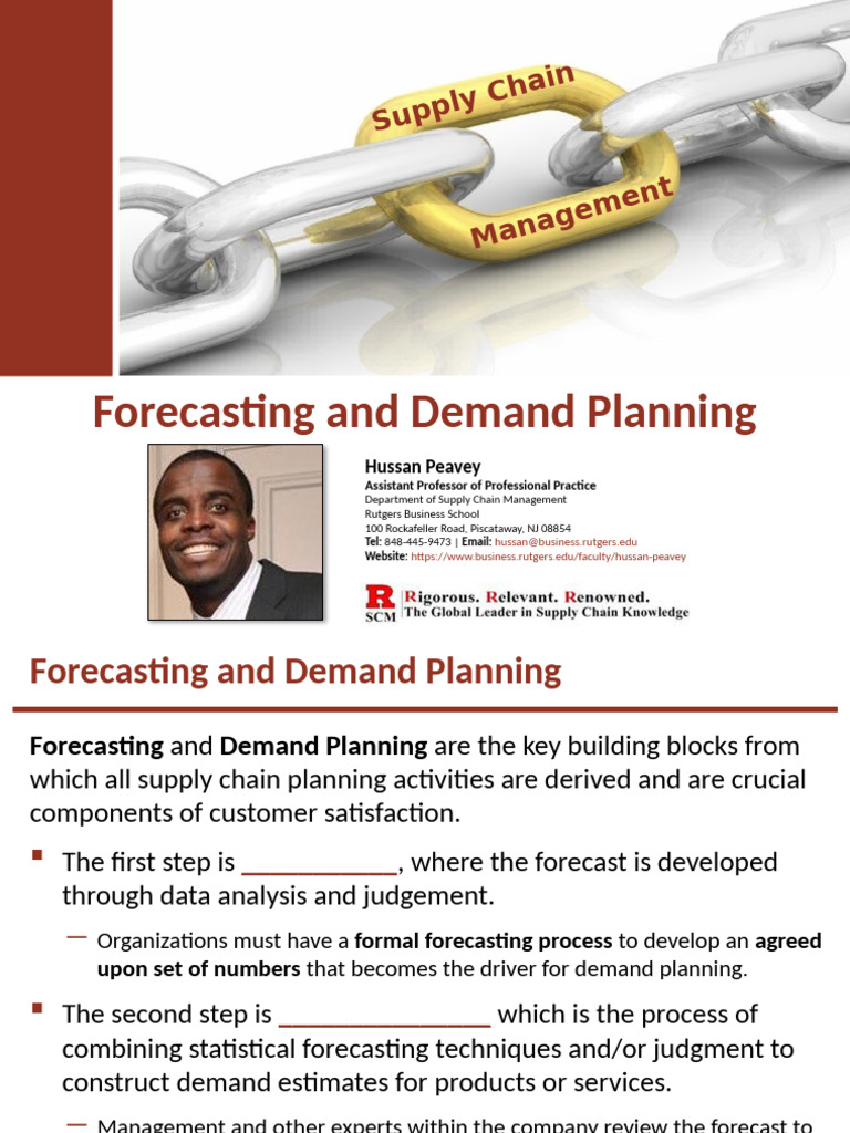 Chapter 02 - Forecasting and Demand Planning (Peavey) v7 (1) - Tagged | PDF