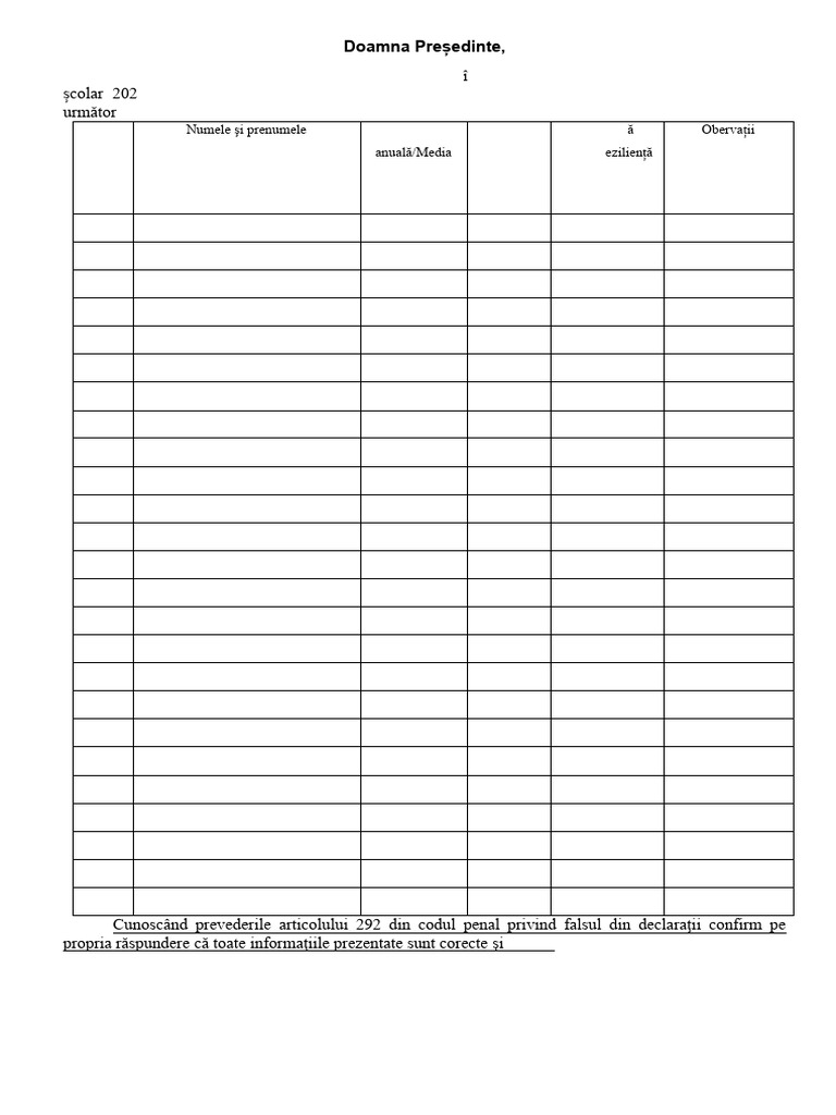 Cerere burse merit medie pdf
