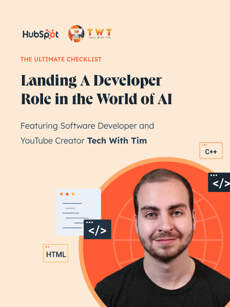 Developer Role Checklist by Tech With Tim | PDF | Artificial ...