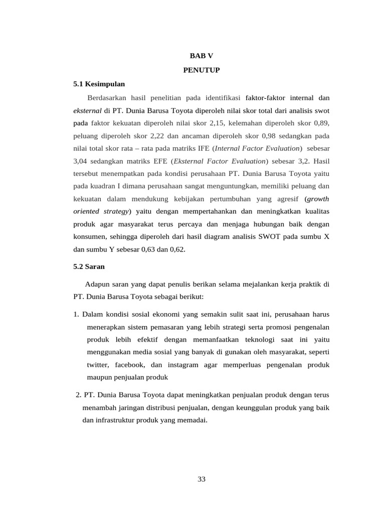 Bab V | PDF