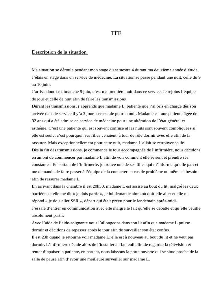Description de La Situation | PDF