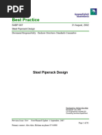 Pipe Rack Design | PDF | Beam (Structure) | Structural Steel