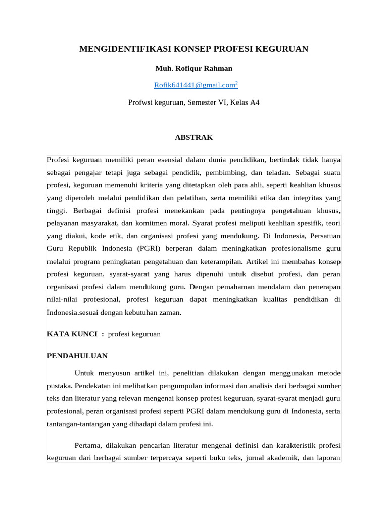 Artikel Rofiq | PDF