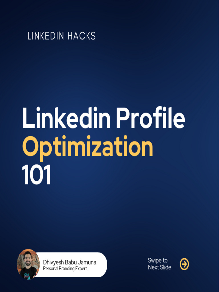 Profile Optimization 101 1671737341 | PDF