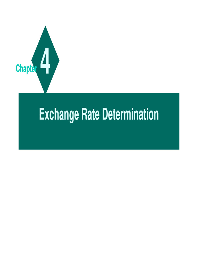 Chapter 4 Exchange Rate Determination | PDF