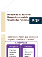 Modelo de Los Factores Determinantes de La Creatividad