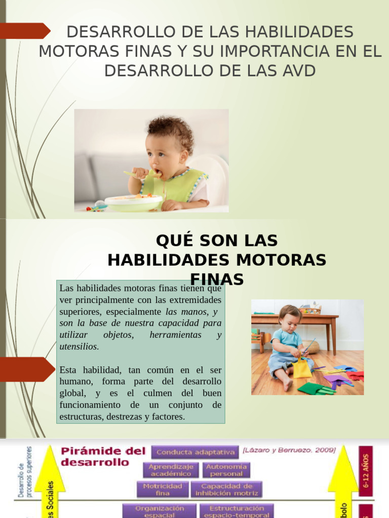 Habilidades Motoras Finas | PDF