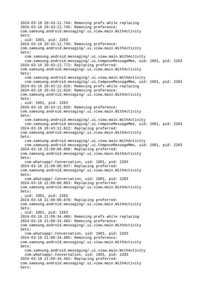 PM Debug Info | PDF