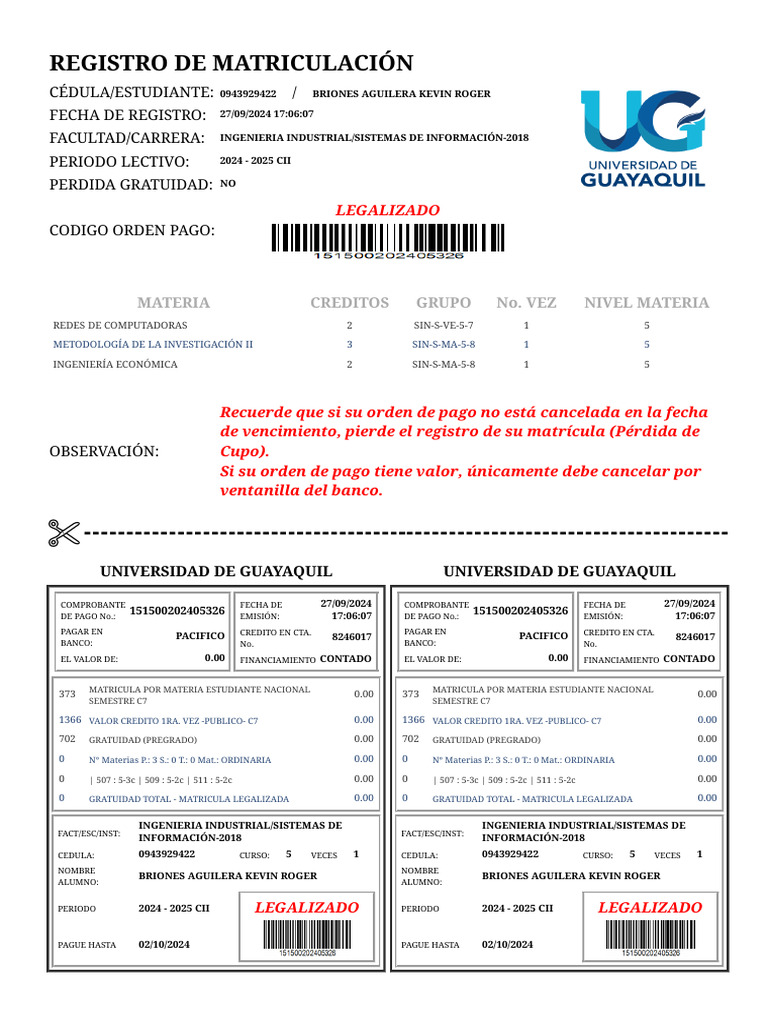 Matricula | PDF