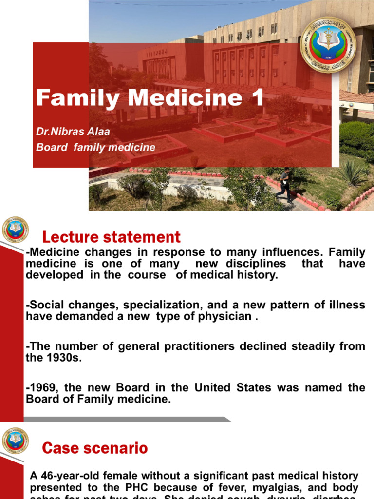 L20 - Family Medicine 1 2 | PDF