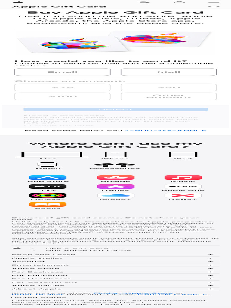 Buy Apple Gift Cards - Apple | PDF